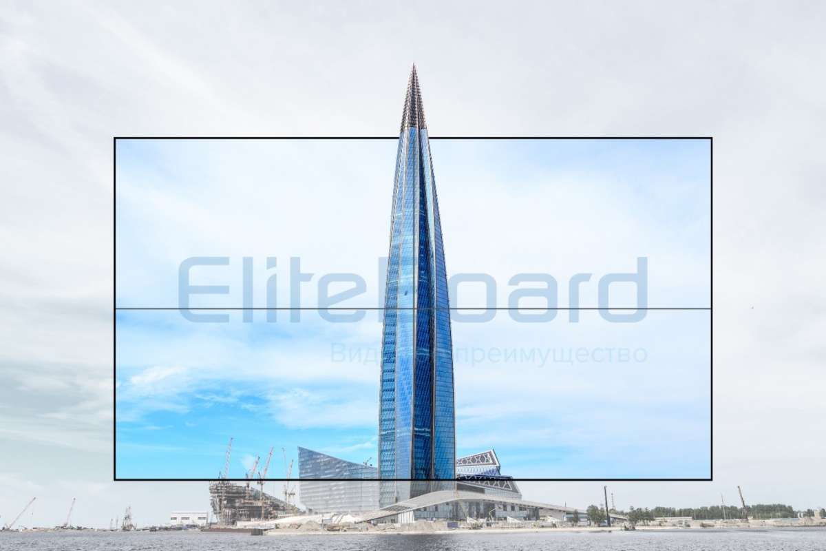Самый большой в мире ЖК-дисплей EliteBoard для построения видеостен!