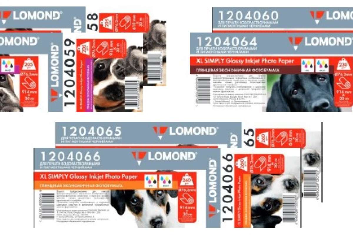Фотобумага Lomond серии SIMPLY GLOSSY PAPERS