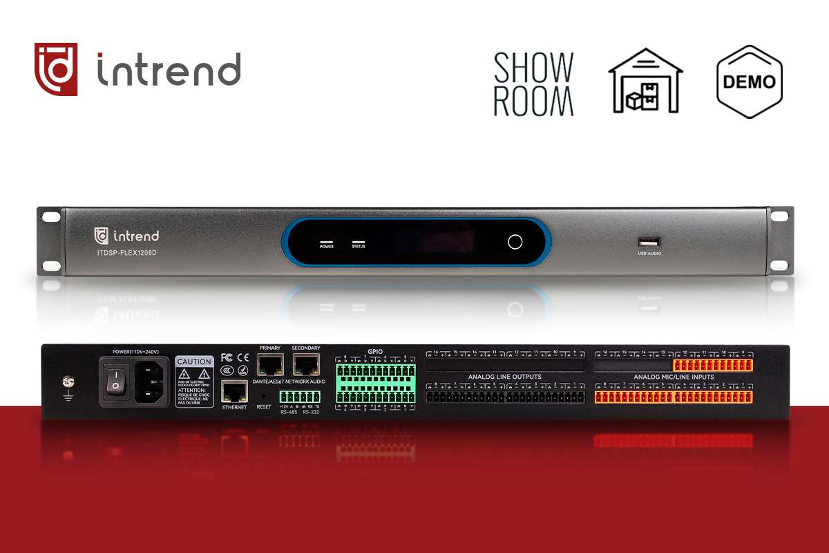 Intrend ITDSP-FLEX1208D − аудиопроцессор со свободно конфигурируемым ПО