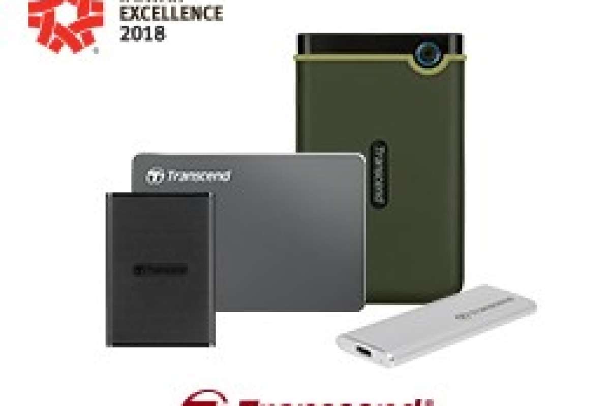 Продукты компании Transcend, отмеченные наградами Taiwan Excellence Award 2018, – на складе OCS!