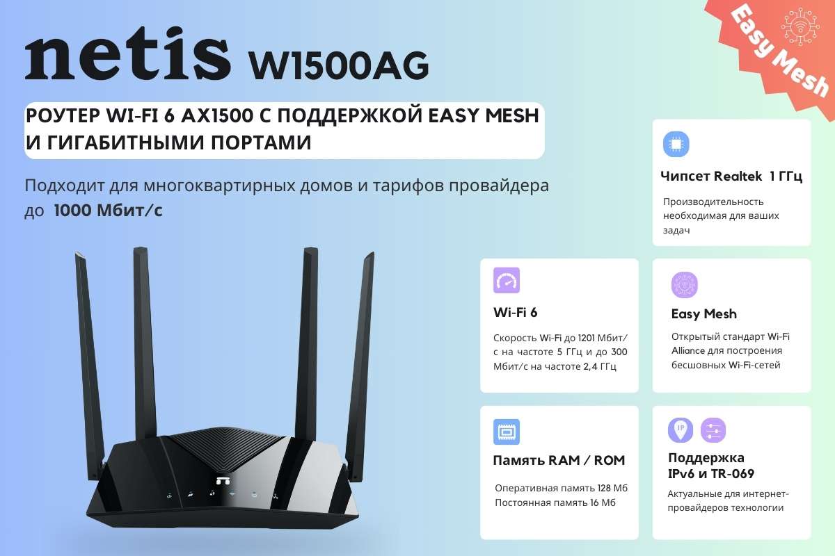 NETIS SYSTEMS представляет новые модели маршрутизаторов для профессионального использования