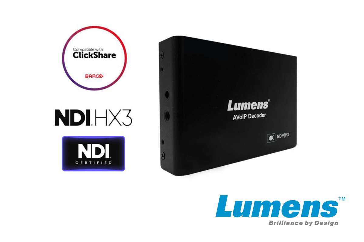AV over IP and NDI HX 4K декодер - Lumens OIP-N60D